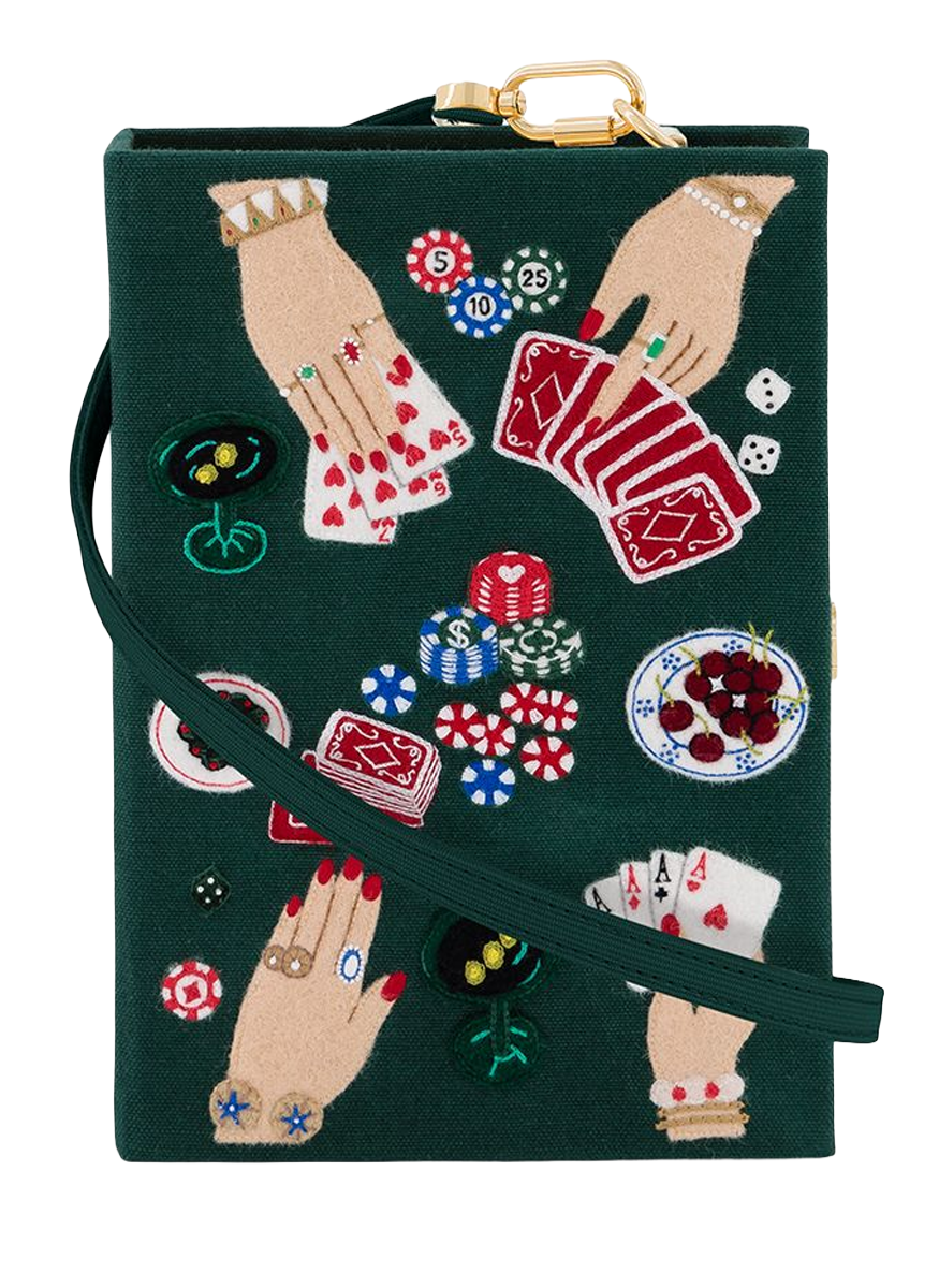 The Queen Of Cards Book Clutch with Strap - Olympia Le-Tan