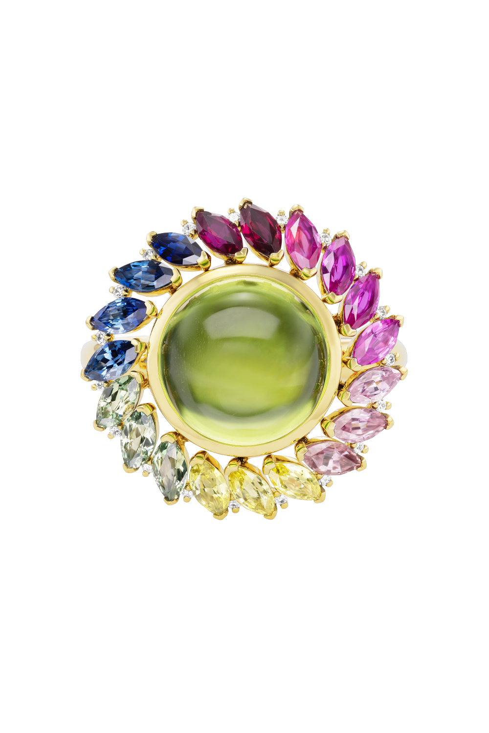 Peridot Cabochon Ring
