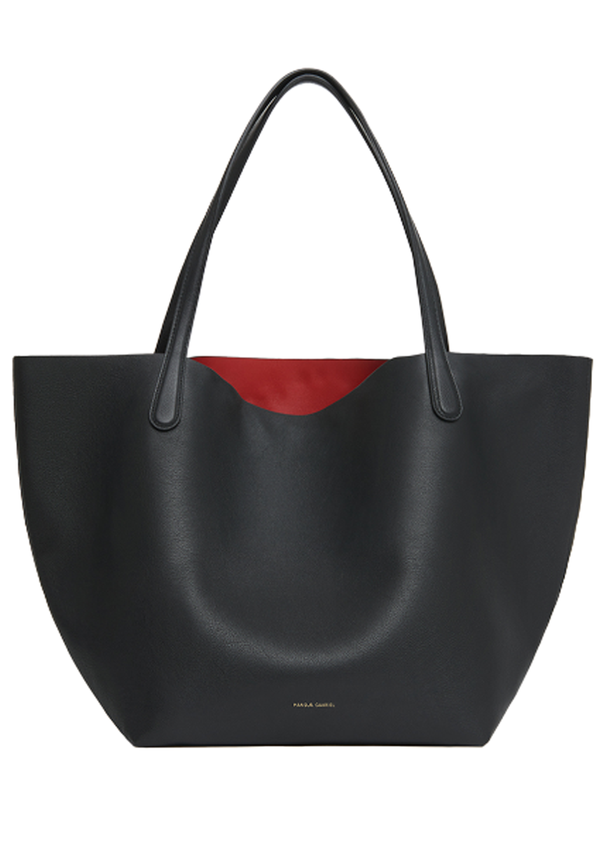 Everyday Soft Leather Tote in Black