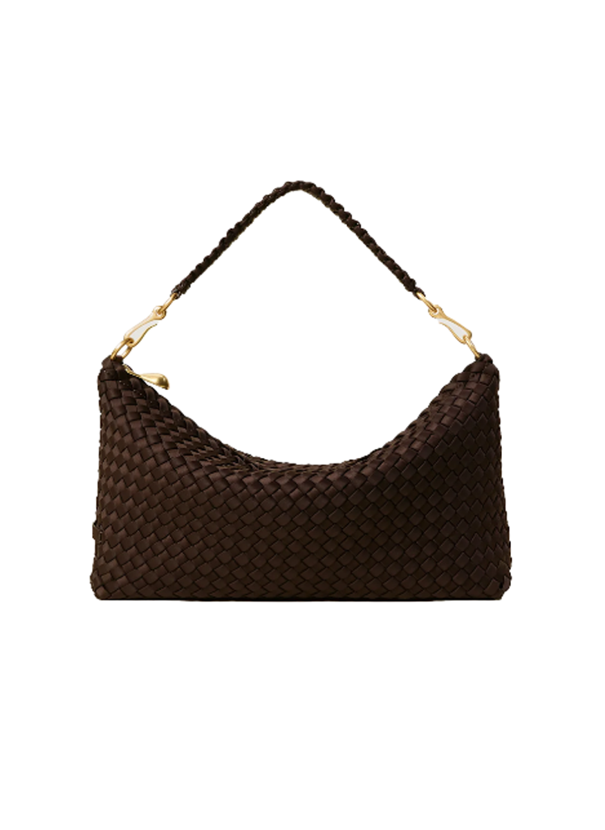 Porto Half-Moon Small Hobo in Chocolate