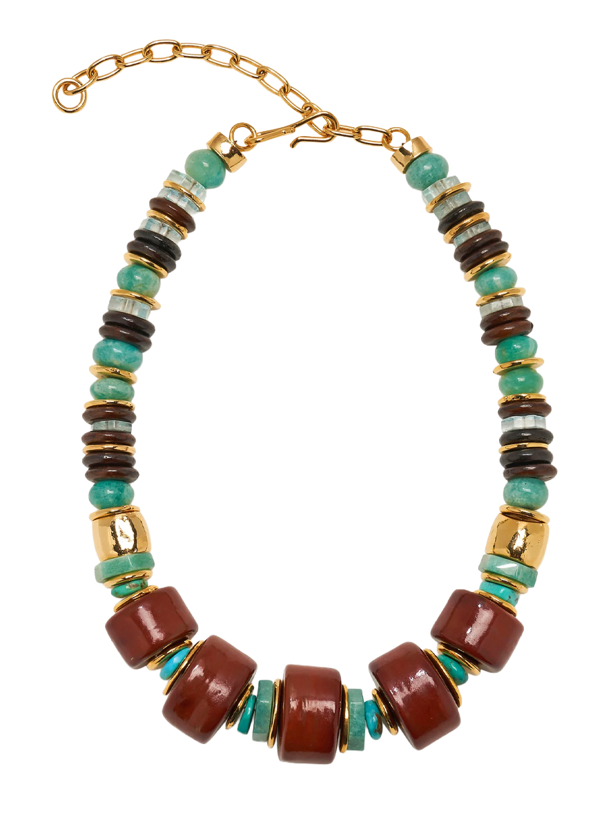 Granada Necklace, Rosewood - Lizzie Fortunato