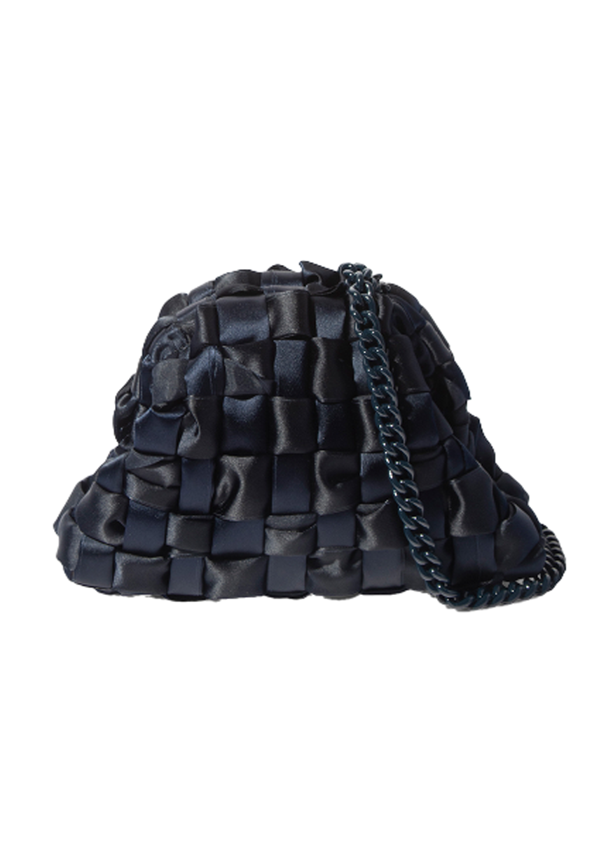 Satin Mini Game in Navy - Maria La Rosa