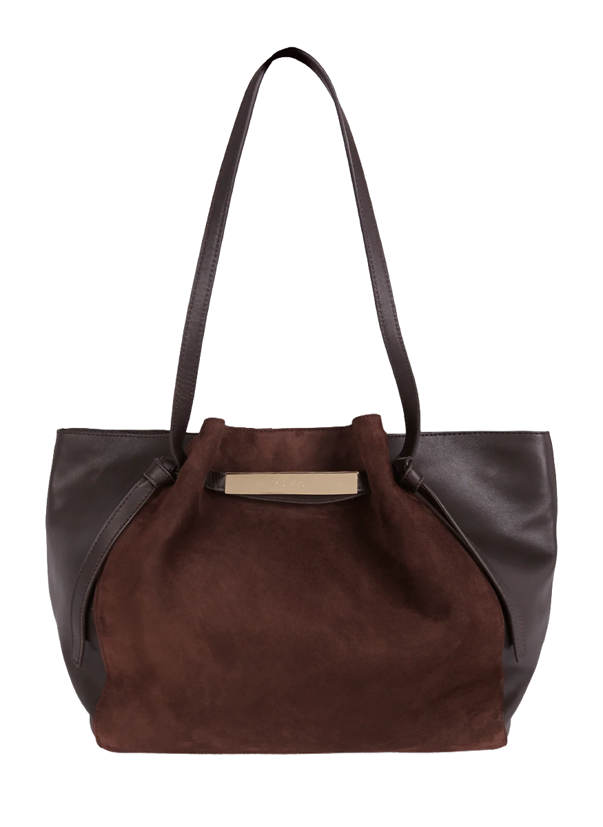 Manhattan Tote In Cacao and Brown - paris 64