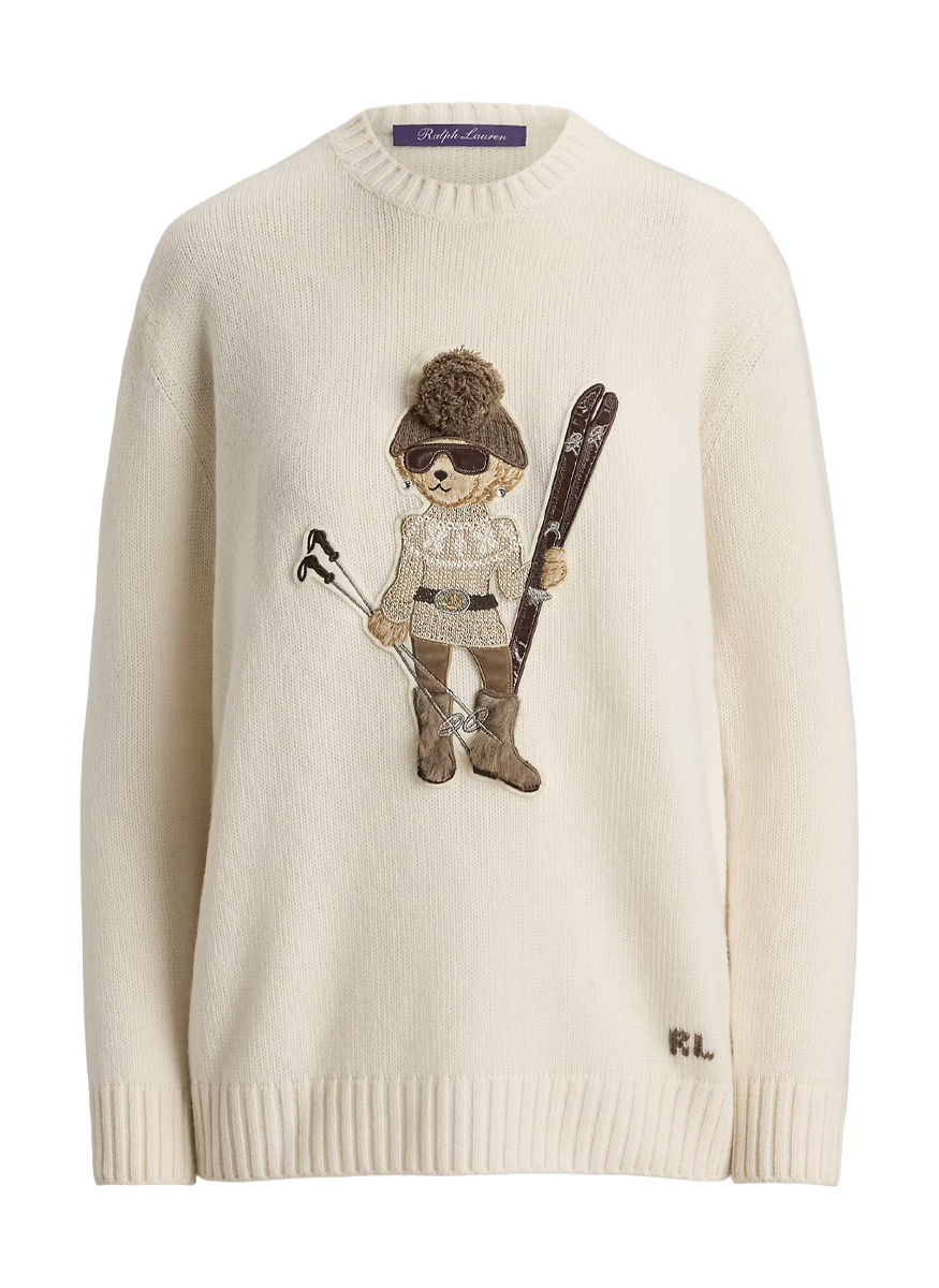 Holiday Polo Bear Cashmere Sweater - Ralph Lauren Collection
