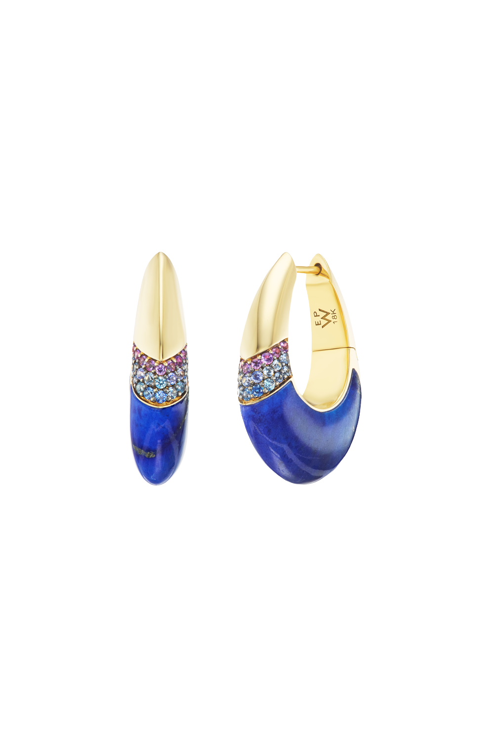 Ombre Oval Hoops Lapis