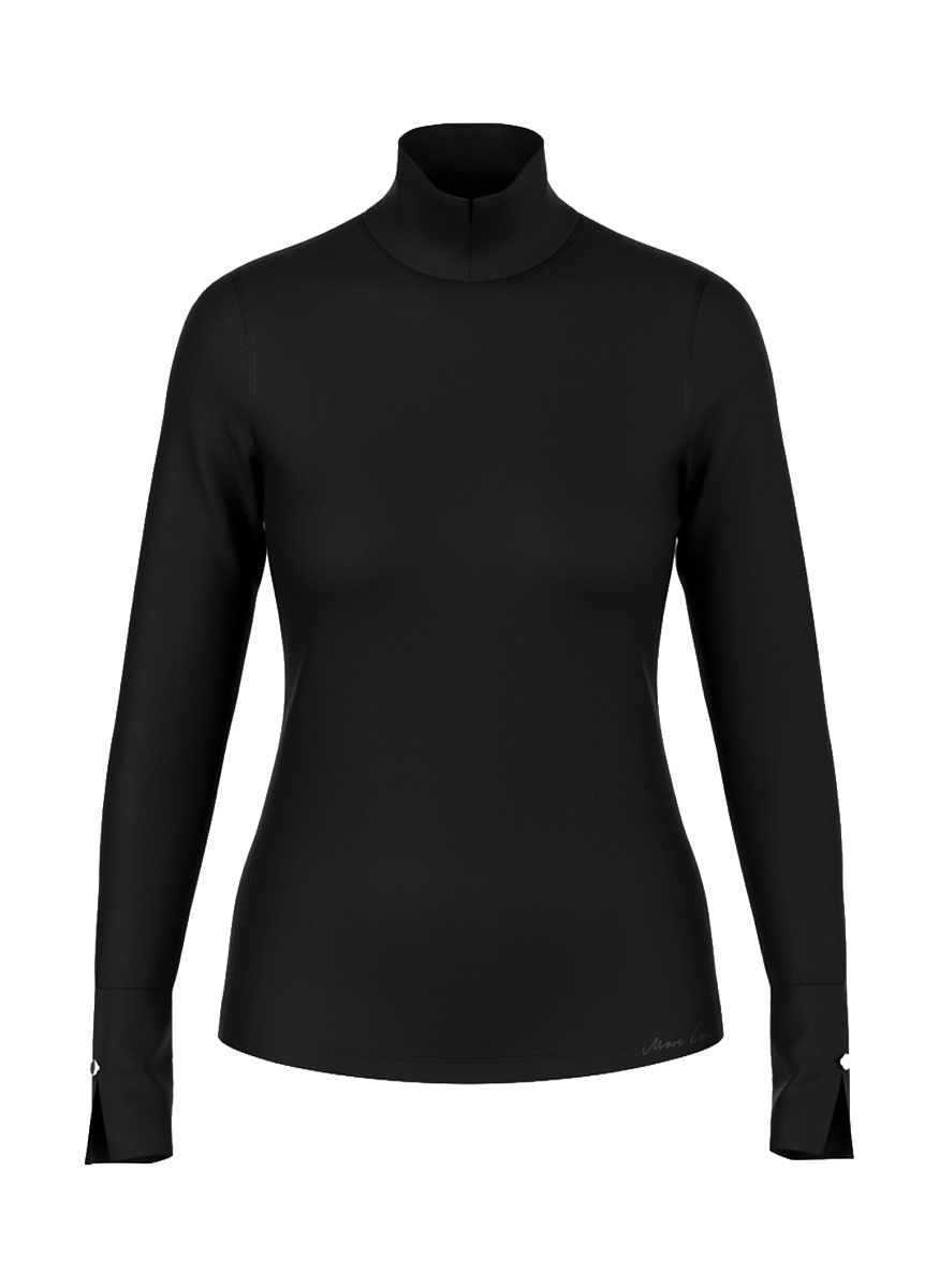 Long Sleeve Shirt with Stand-up Collar - Marc Cain