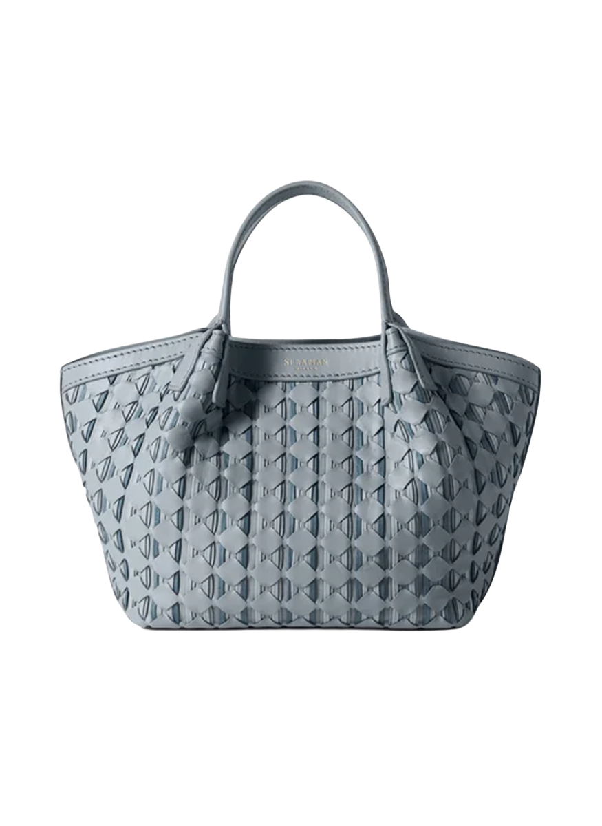 Mini Secret Mosaico Bag in Arctic Blue - Serapian