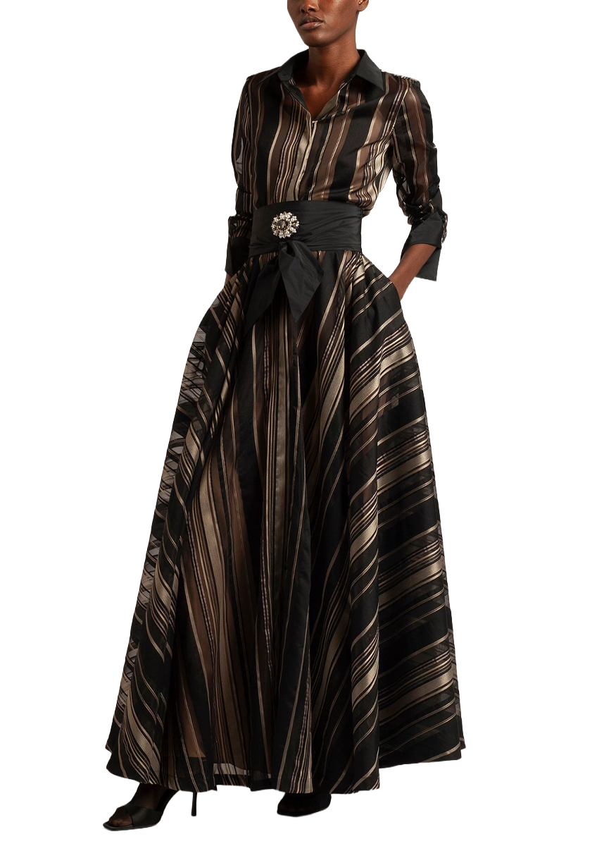 Mariasole Long Sleeve Dress in Black