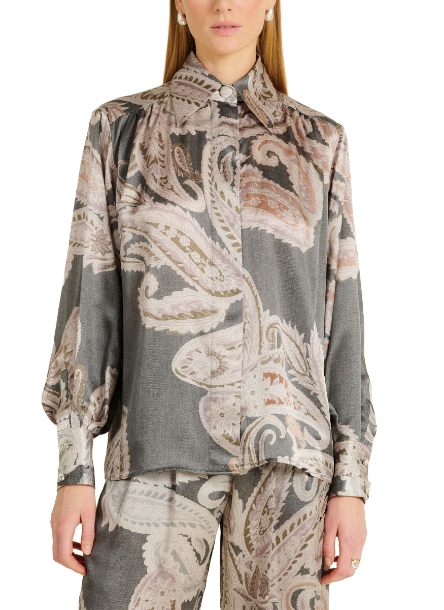 Charlie Paisley Silk Top - DMN Paris