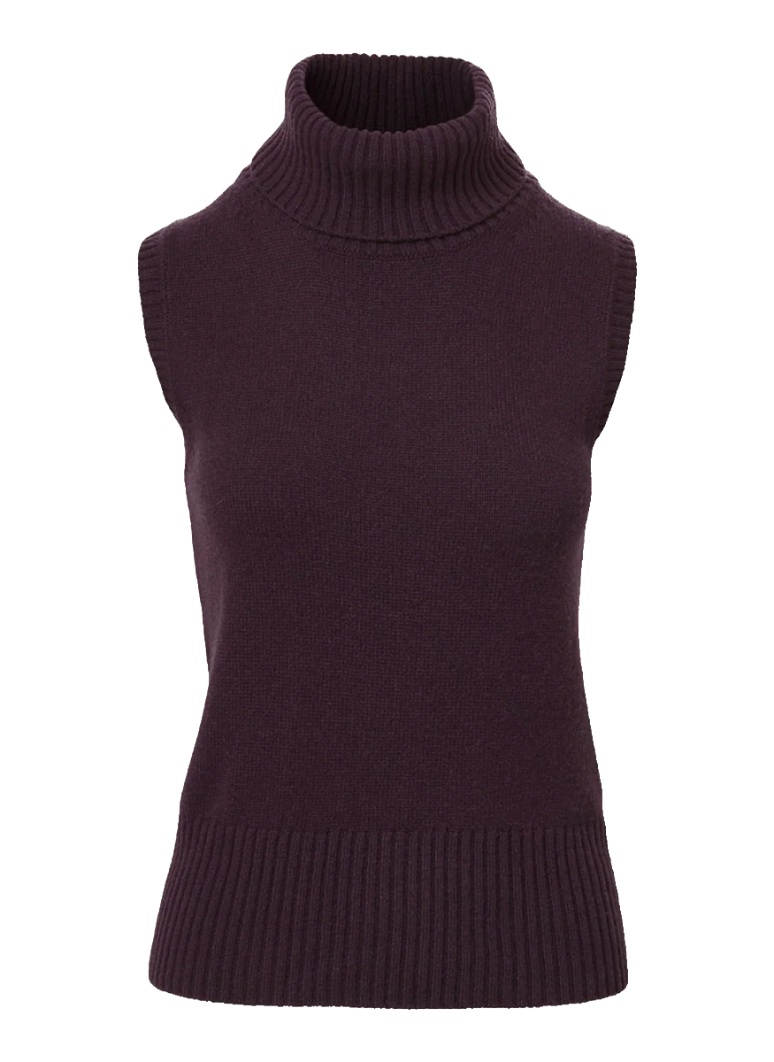 Mazzy Cashmere Sleeveless Sweater - Veronica Beard