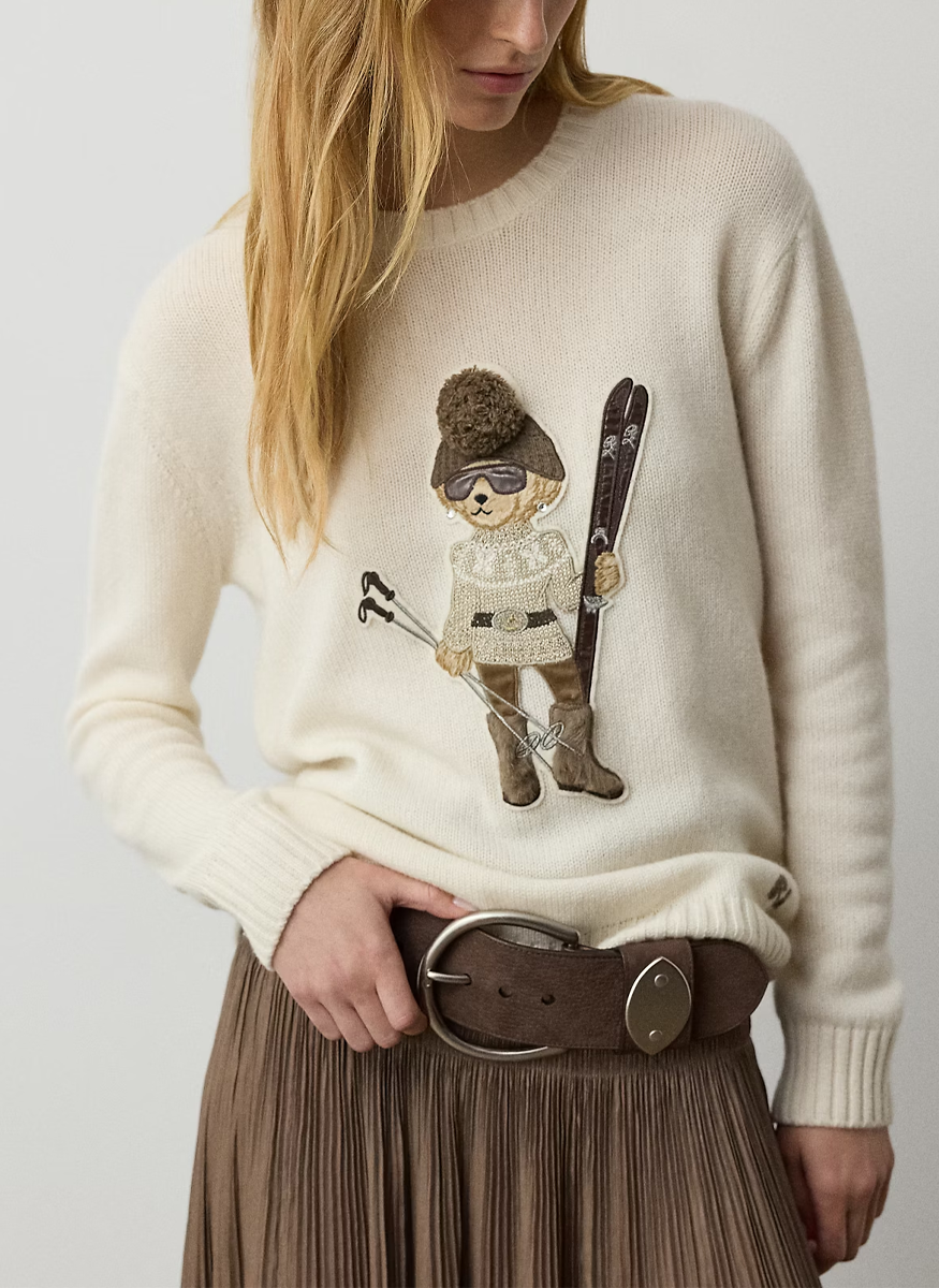 Holiday Polo Bear Cashmere Sweater - Ralph Lauren Collection