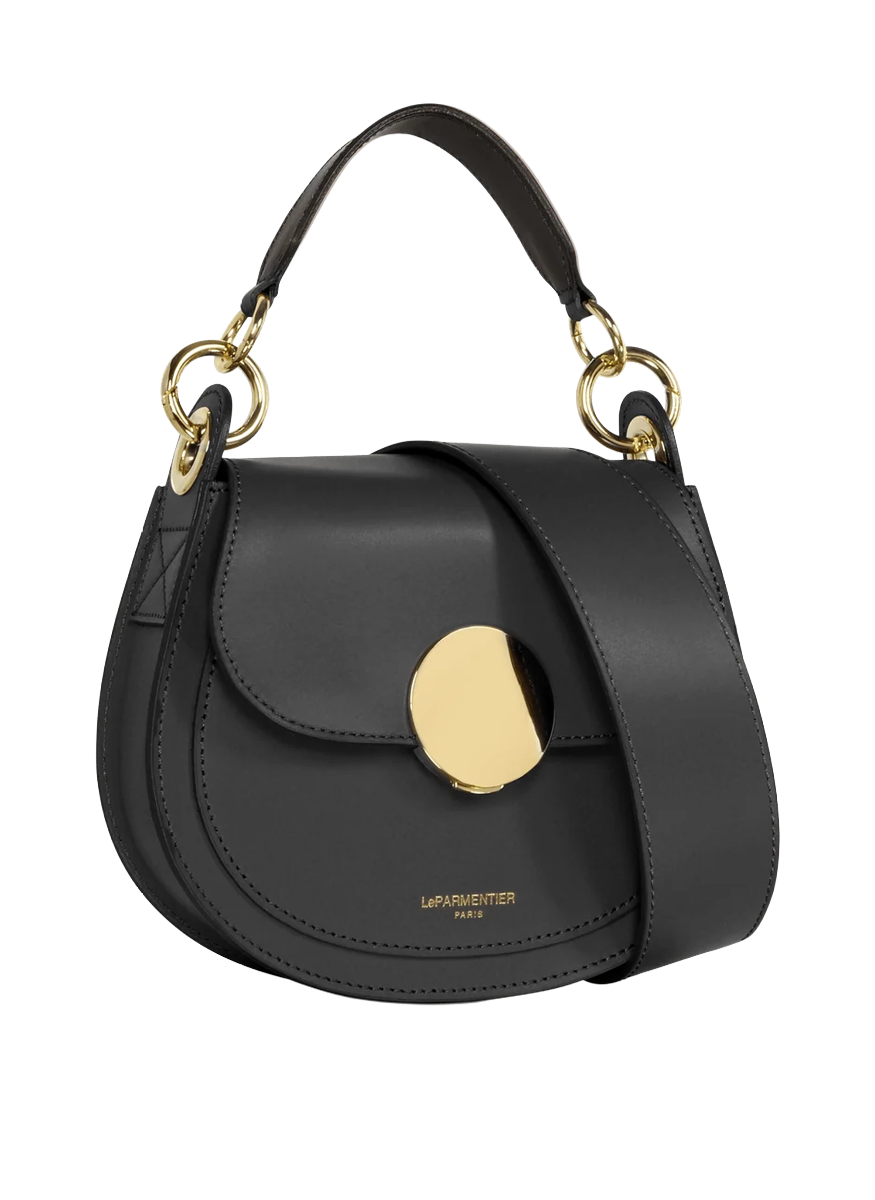 Yucca Soho Top-Handle Shoulder Bag in Black - LEPARMENTIER