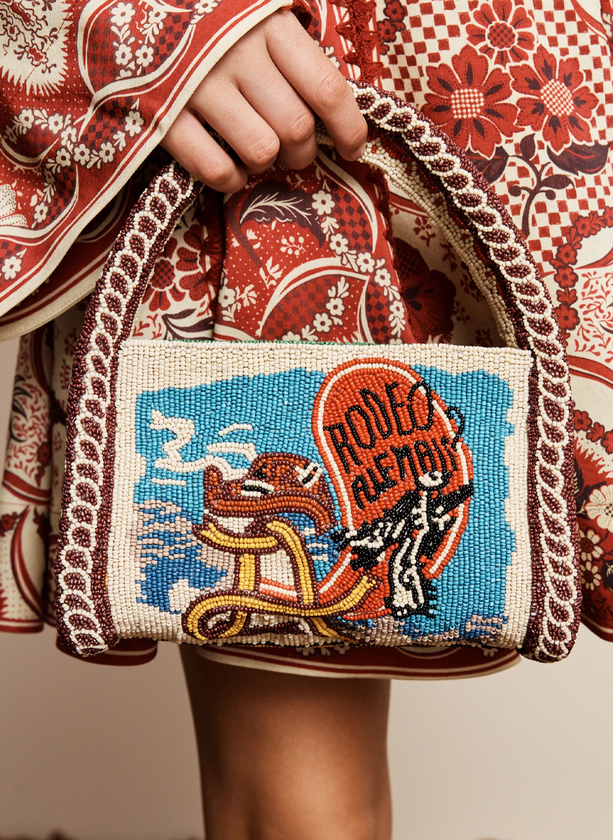 Ace Beaded Barrel Bag - Alémais