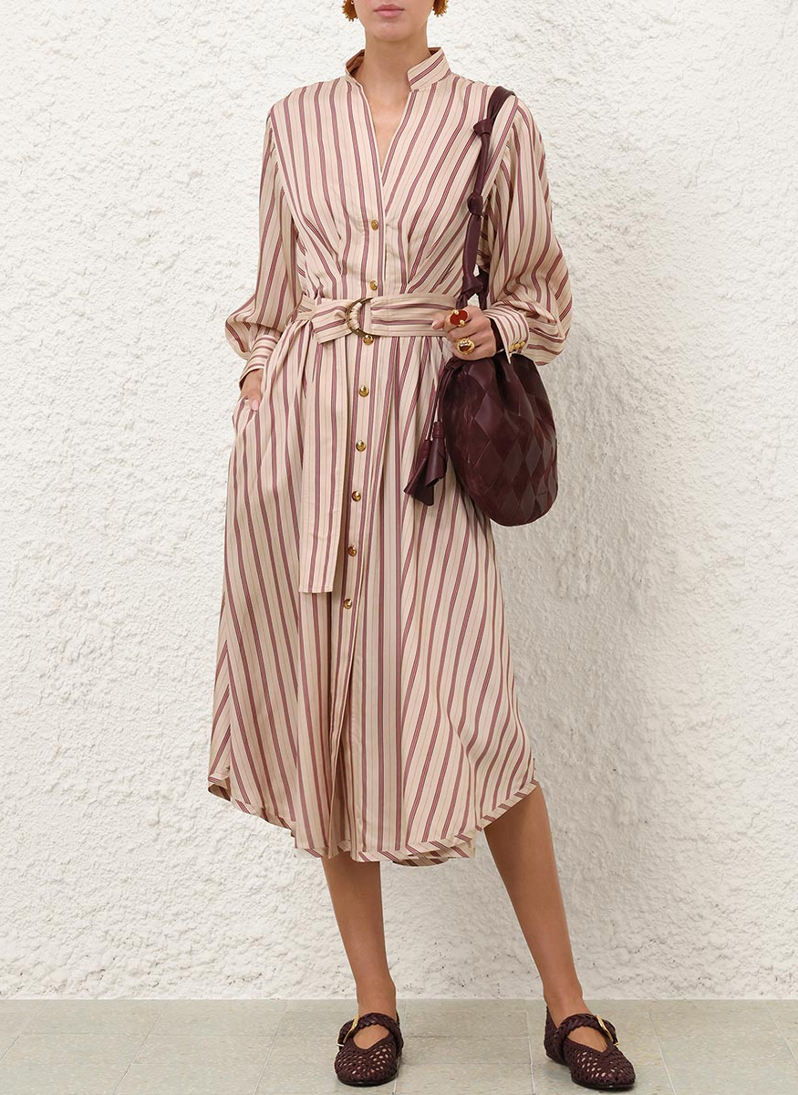 Valiant Tuck Shirt Dress - Zimmermann