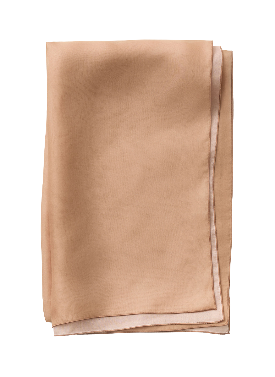 Two Tone Double Layer Silk Organza Stole - Lafayette 148 New York