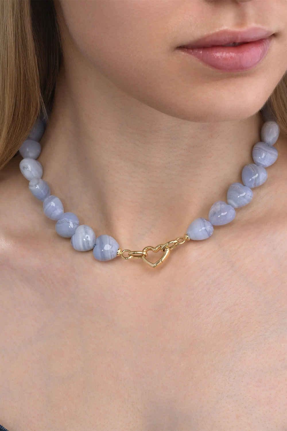 Blue Heart Necklace - EMILY P. WHEELER