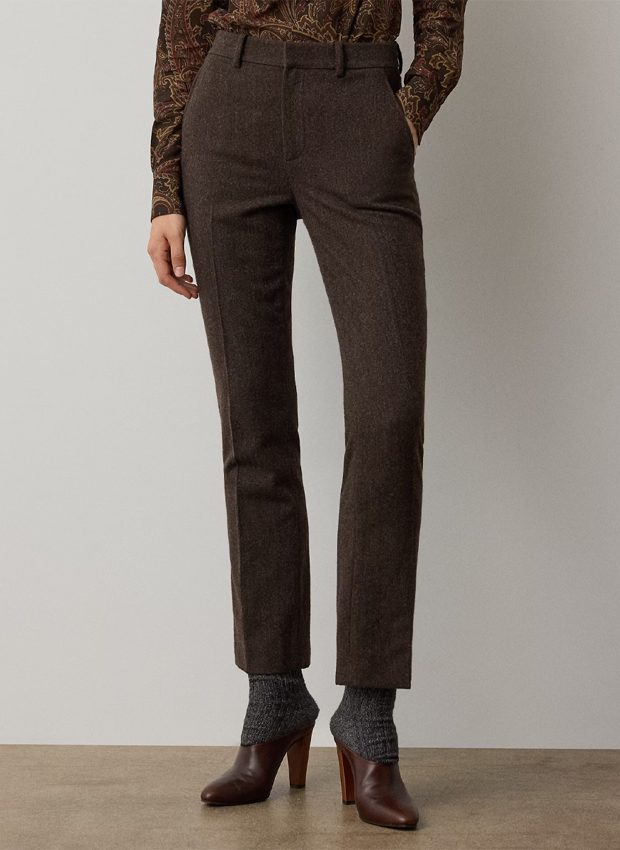 Andrey Striped Herringbone Pant