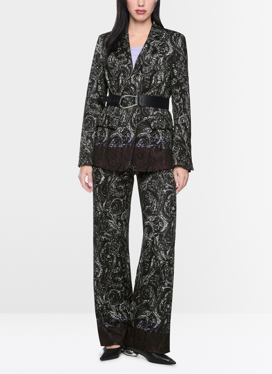 Scuba Jersey Blazer with All-Over Print - Marc Cain