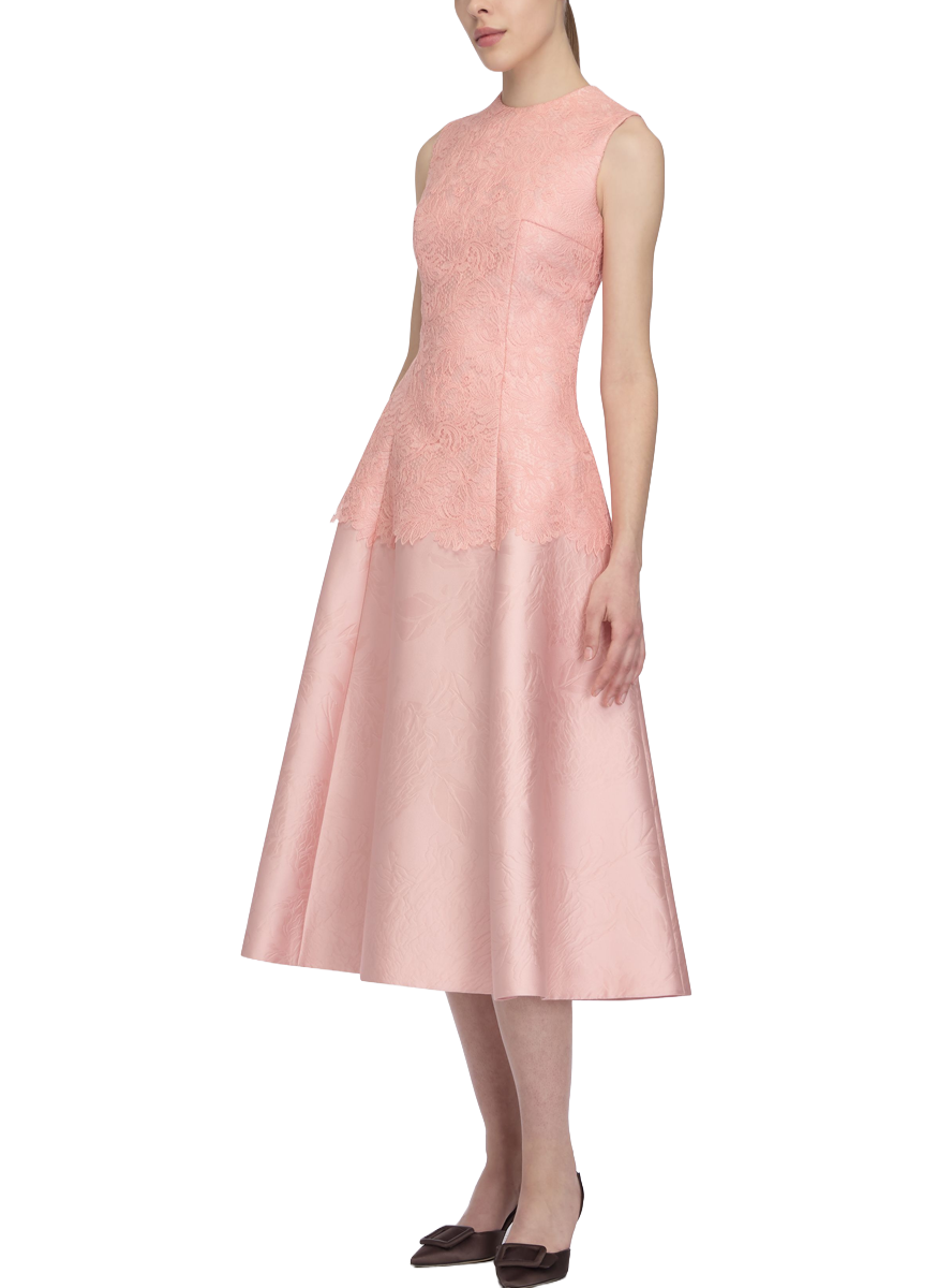 Mara Embossed Cloque Dress - Emilia Wickstead