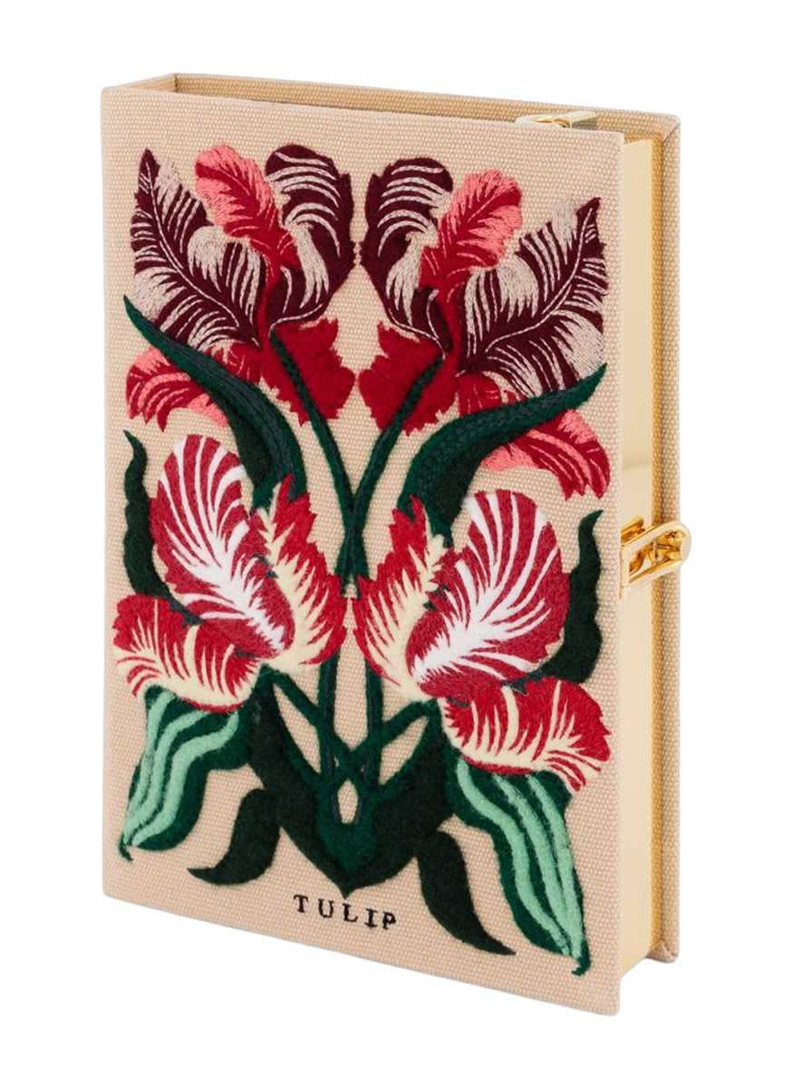Tulip Book Clutch with Strap - Olympia Le-Tan