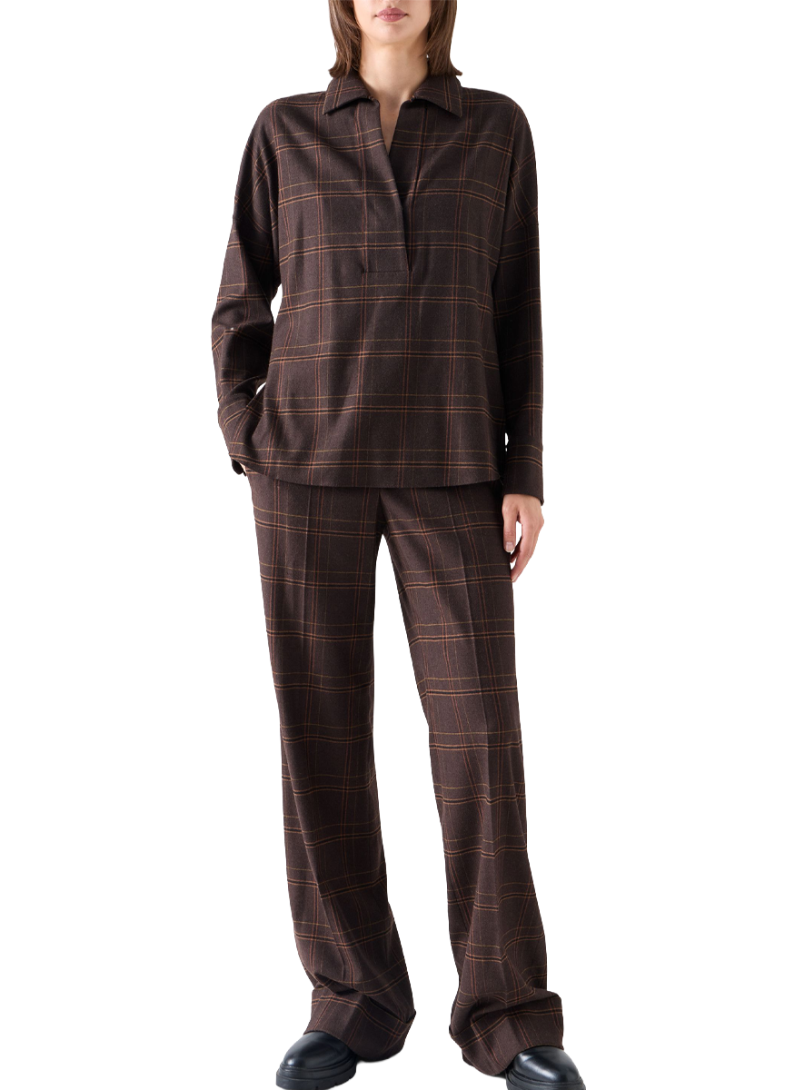 Blanket Check Blouse - Akris Punto