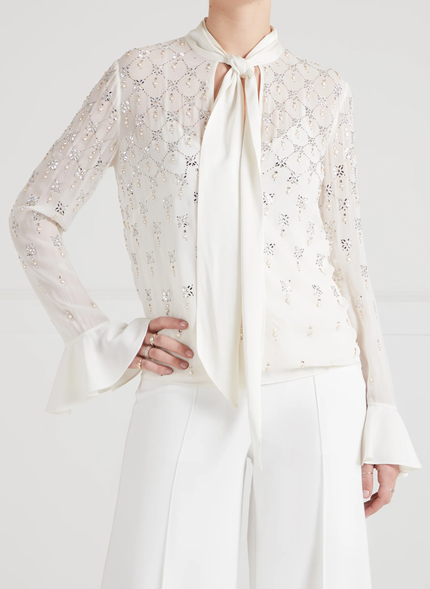 Gallantry Blouse With Gems - Temperley London