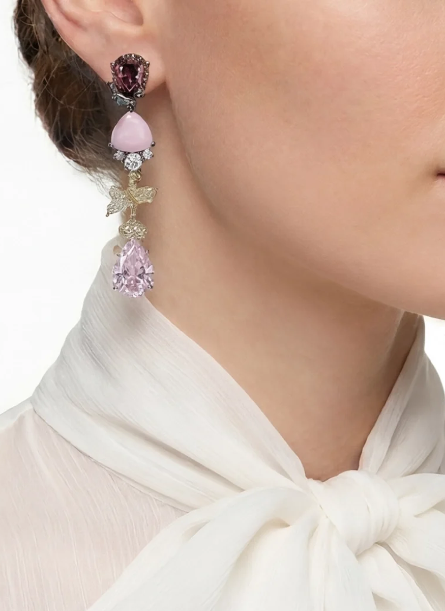 Tourmaline Berry Vine Earrings - Anabela Chan