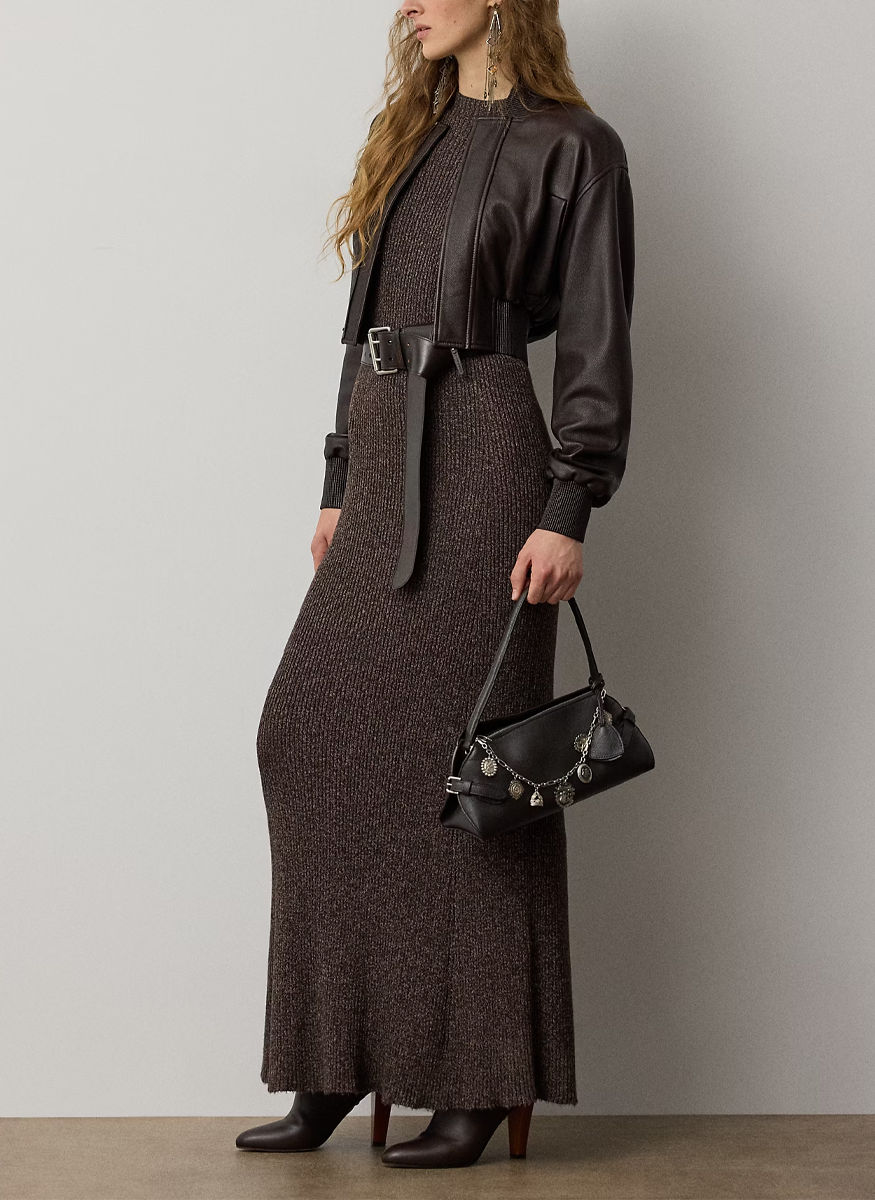 Windi Silk-Blend Mouline Day Dress - Ralph Lauren Collection