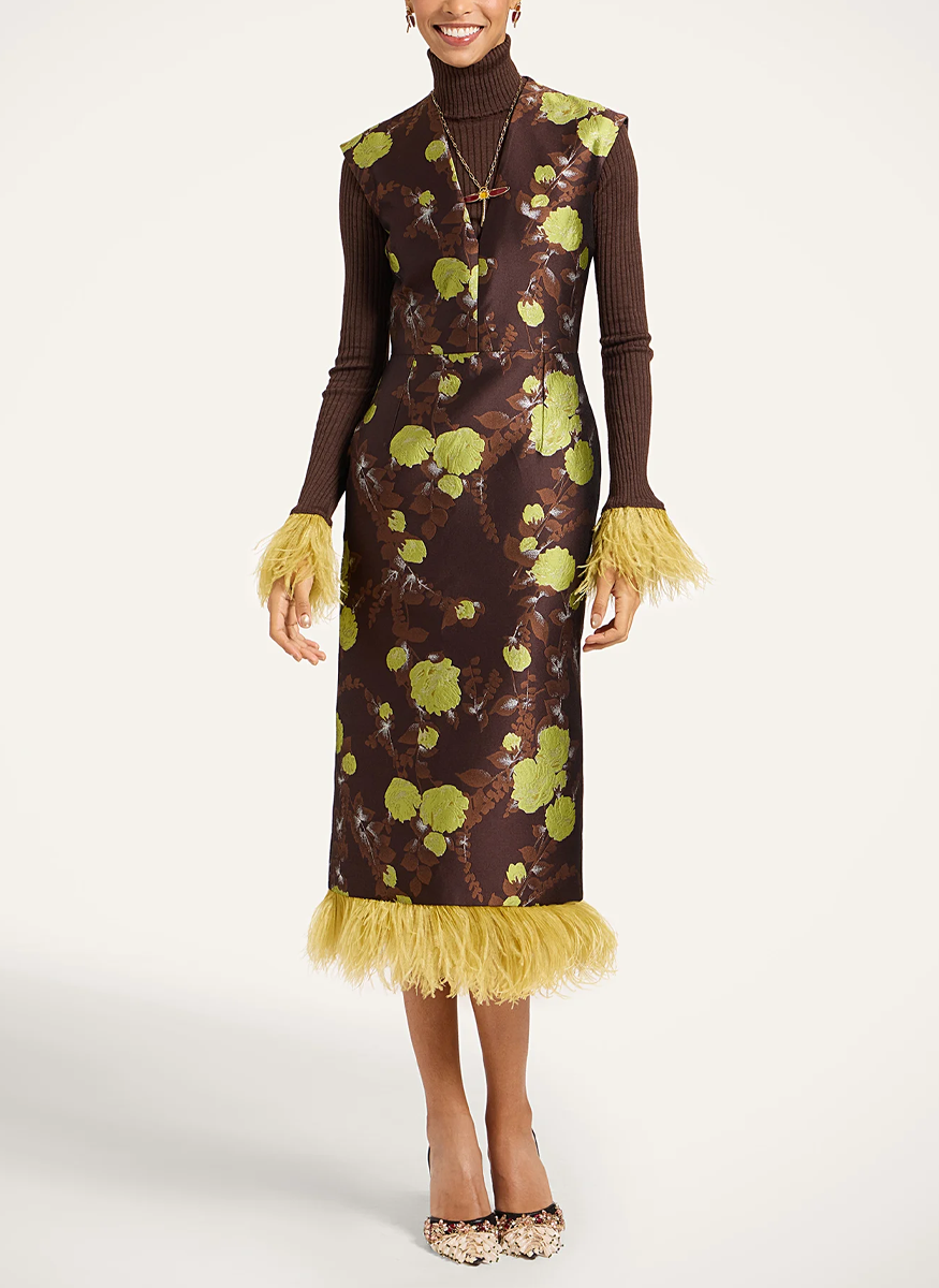 Sleek Dress in Devon Brown - La DoubleJ