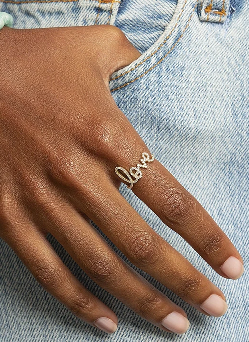 Love Script Ring, Large