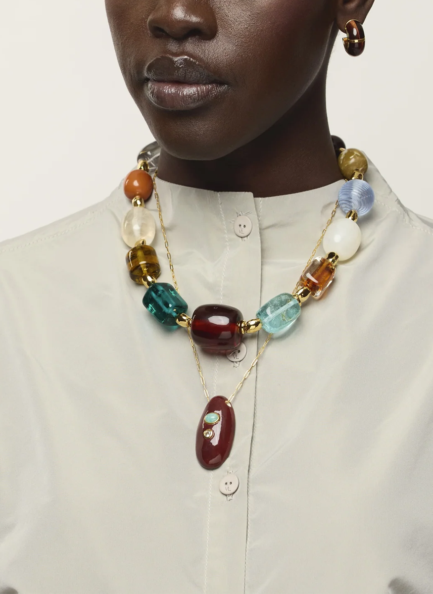 La Paz Pendant Necklace In Umber - Lizzie Fortunato