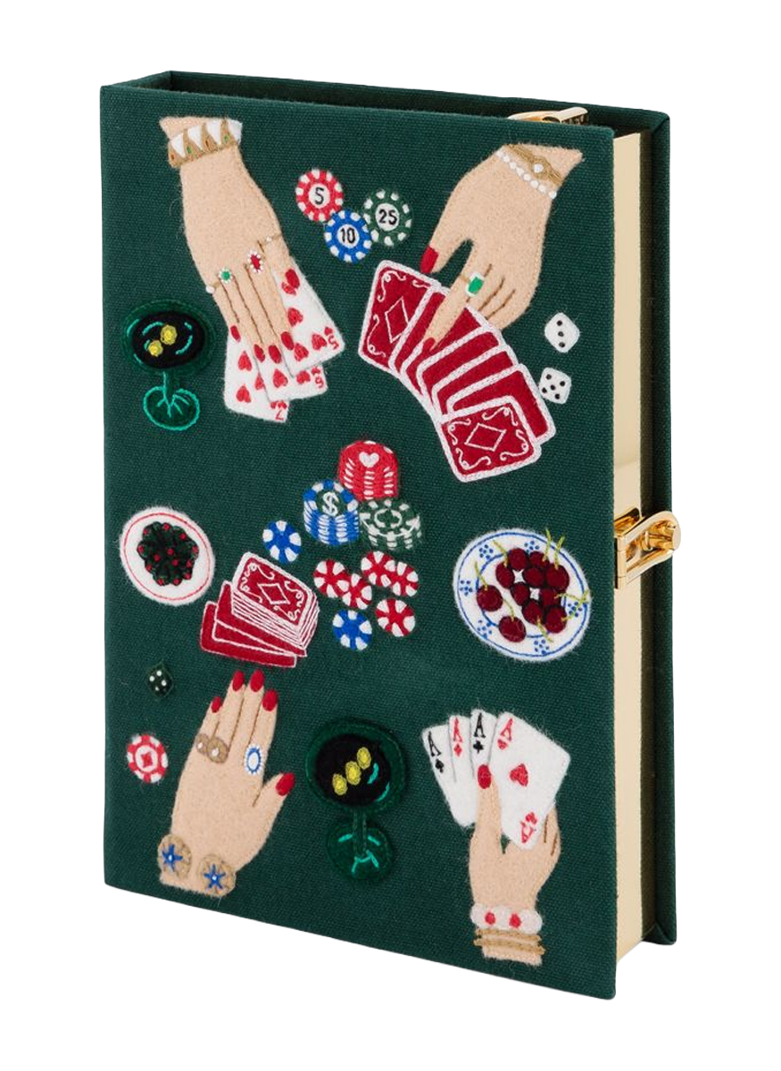 The Queen Of Cards Book Clutch with Strap - Olympia Le-Tan