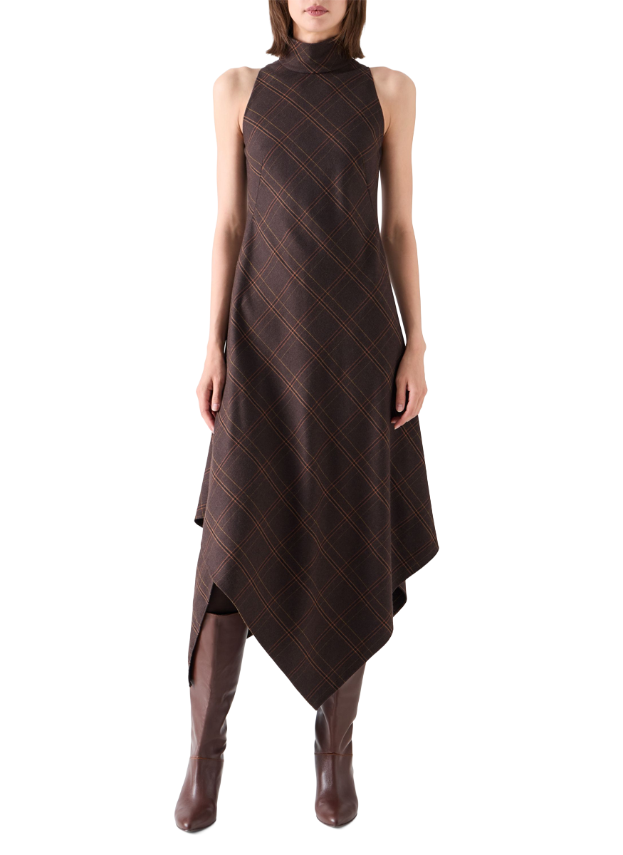 Blanket Check Midi Dress - Akris Punto
