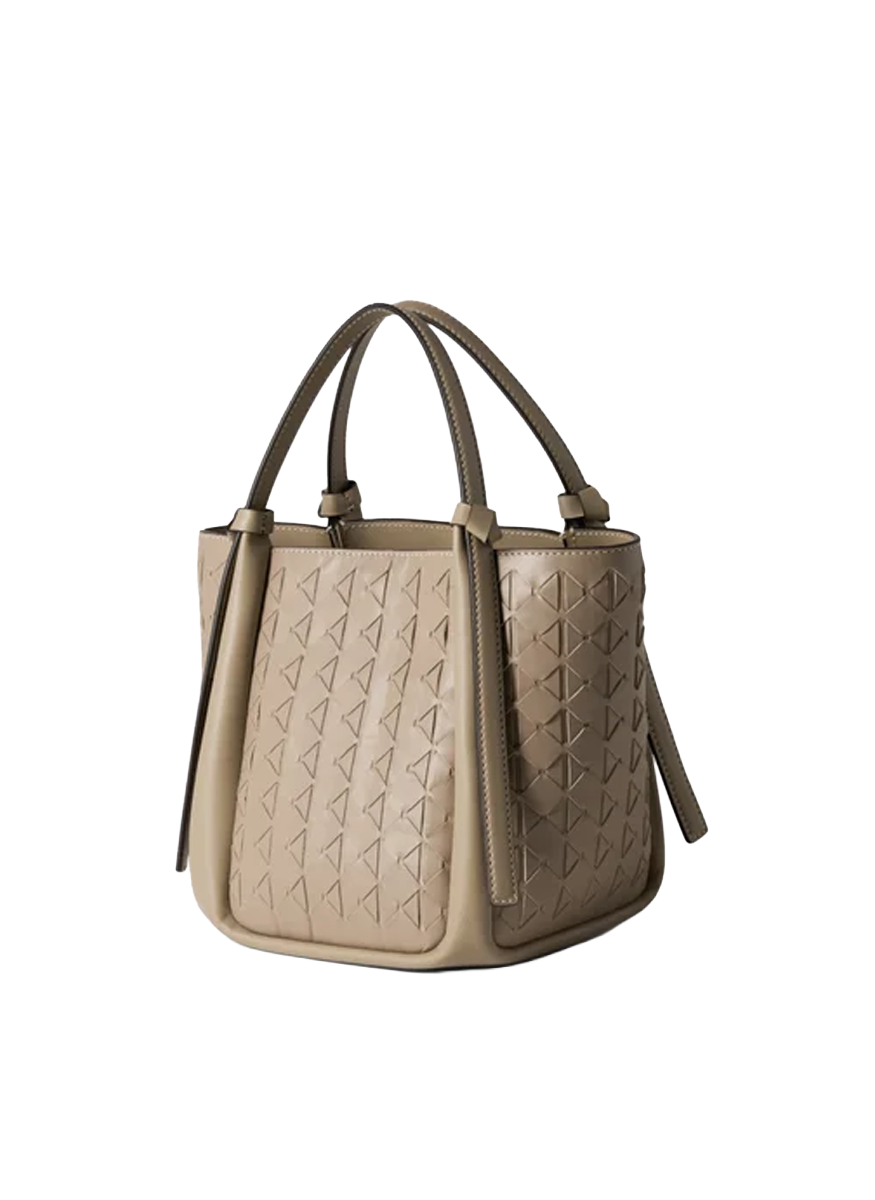 Mini Bucket Bag in Sahara Mosaico - Serapian