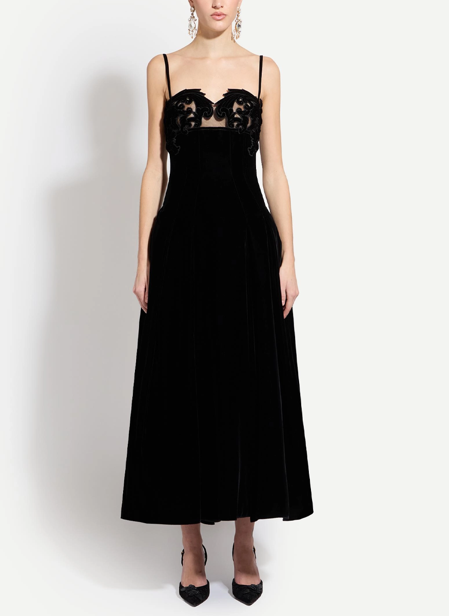 Velvet Midi Dress - Zuhair Murad