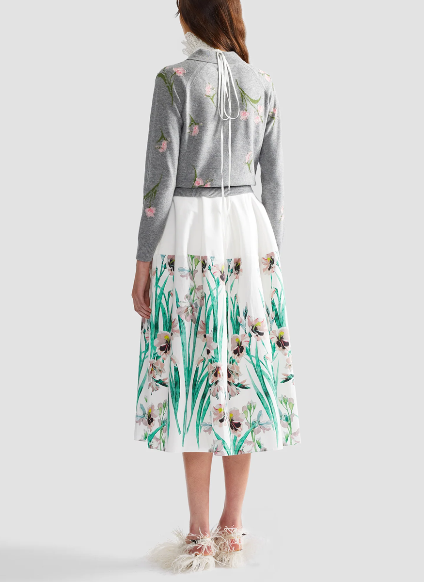 Merino Wool Floral Knit Jumper - Erdem