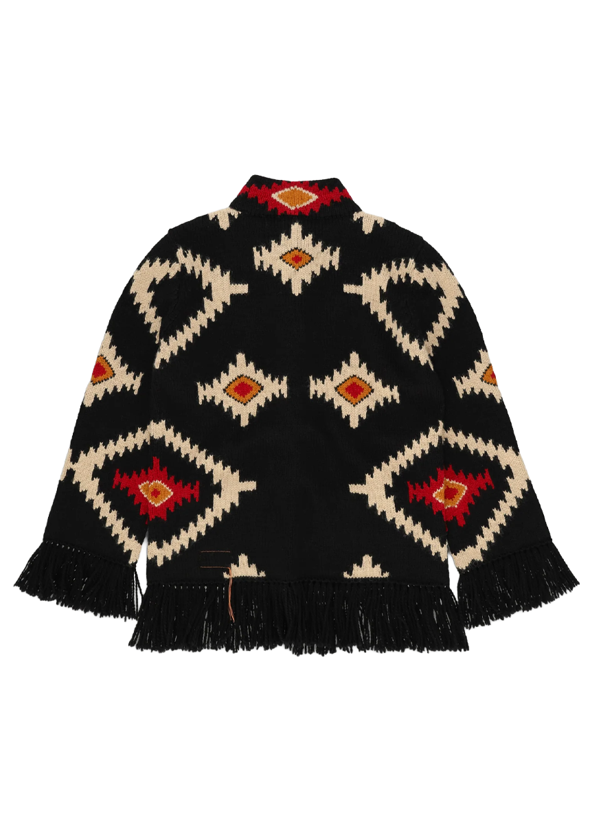 Liora Navajo Alpaca Wool Cardigan - Fortela