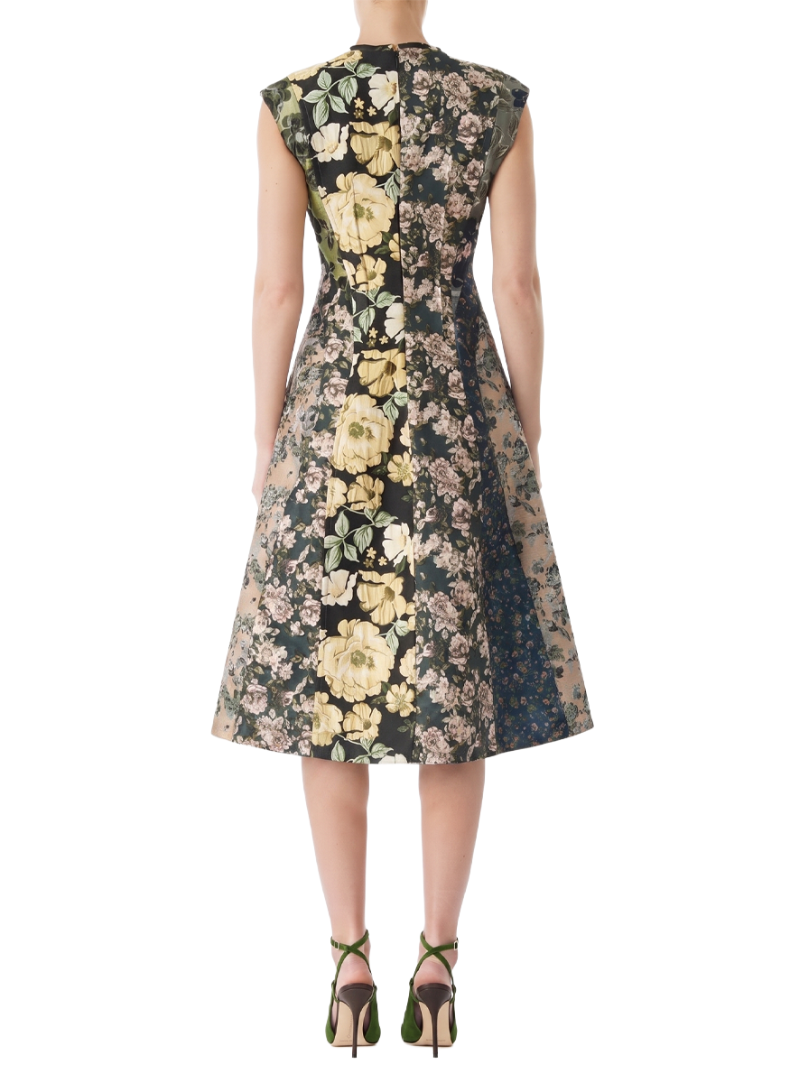 Mixed Floral Jacquard Paneled - Jason Wu Collection