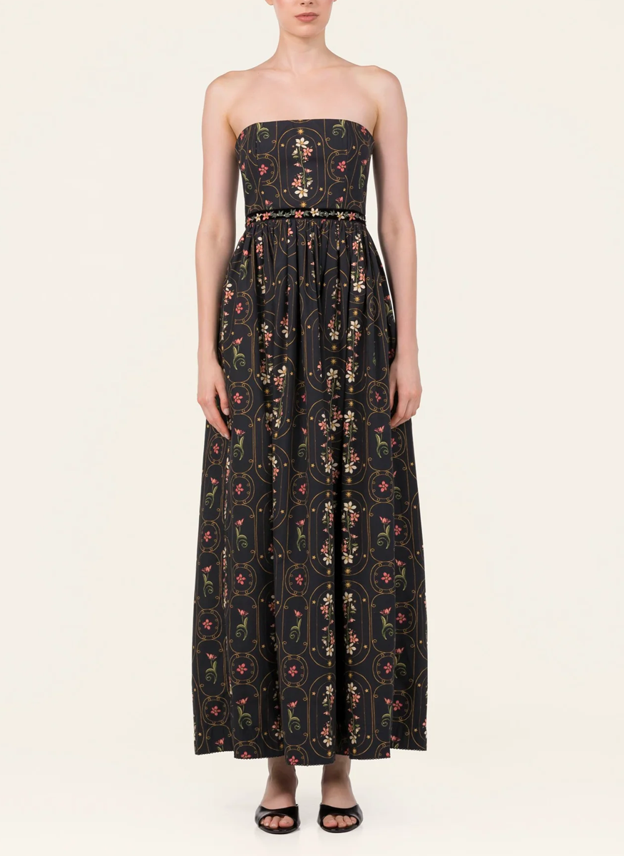 Lienzo Cotton Poplin Maxi Dres - Agua by Agua Bendita