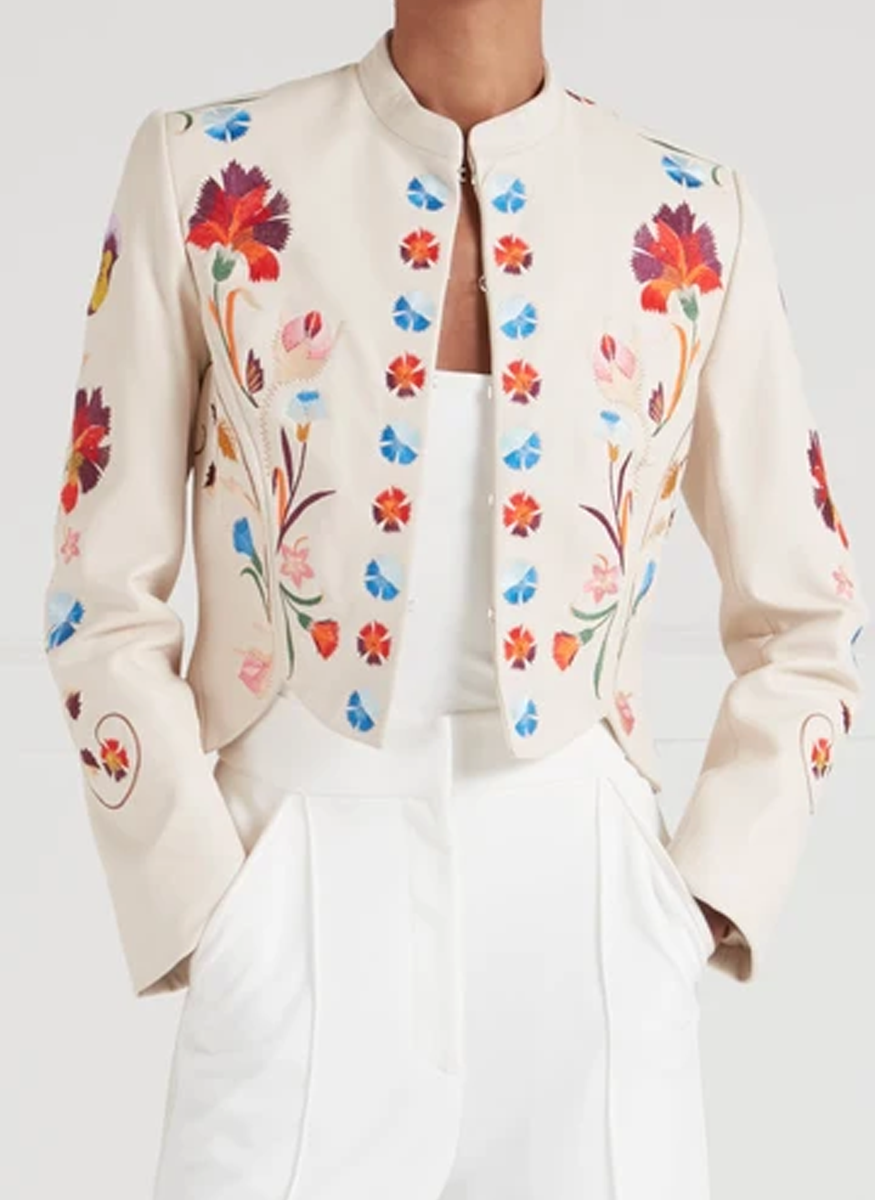 Toledo Fitted Leather Jacket - Temperley London