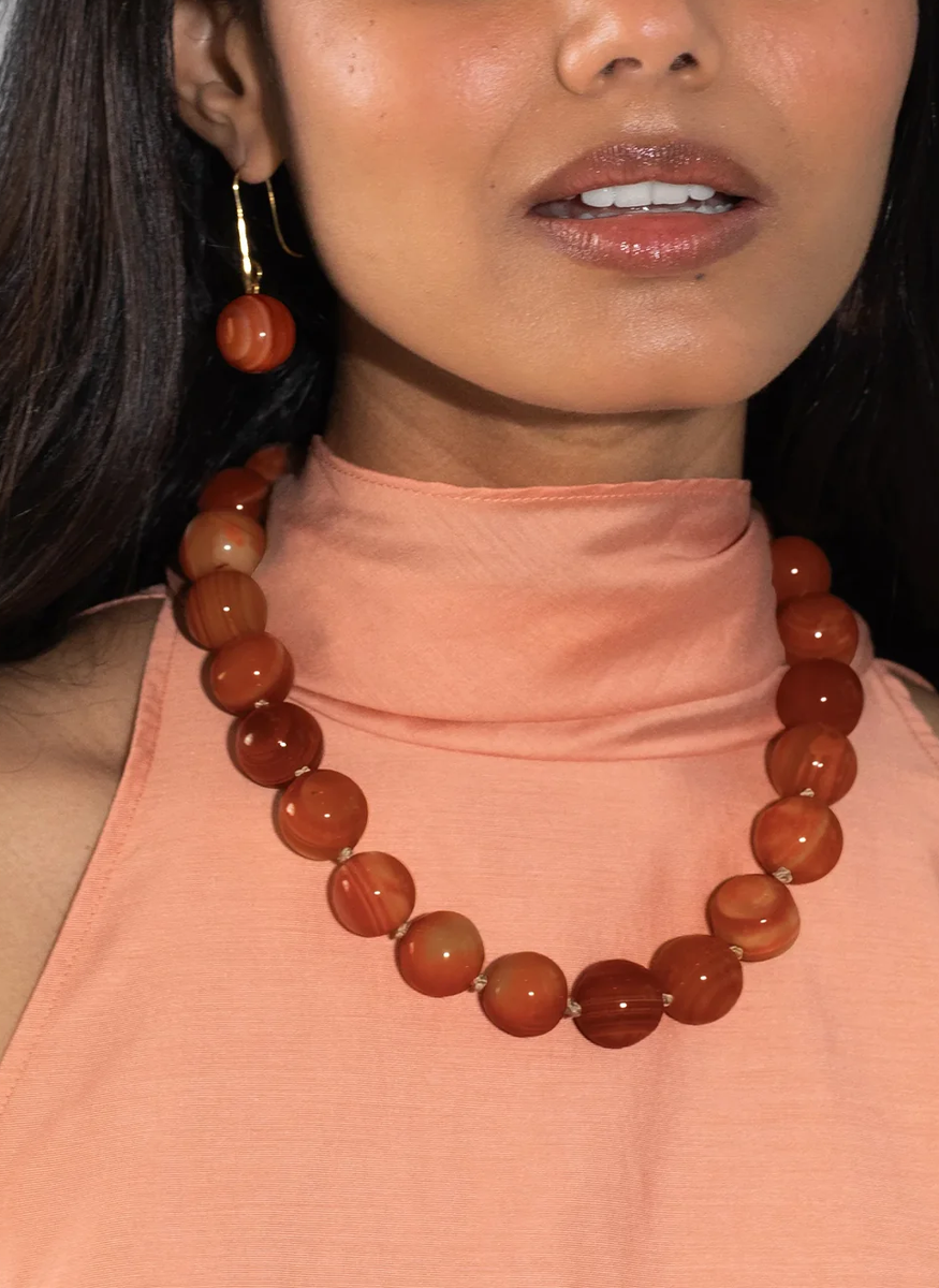 Louisa Necklace in Agate