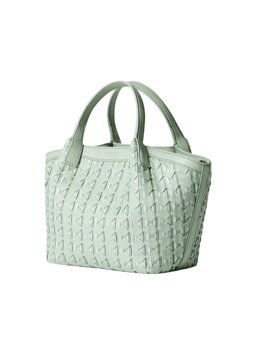 Mini Secret Masaico Bag in Aqua - Serapian