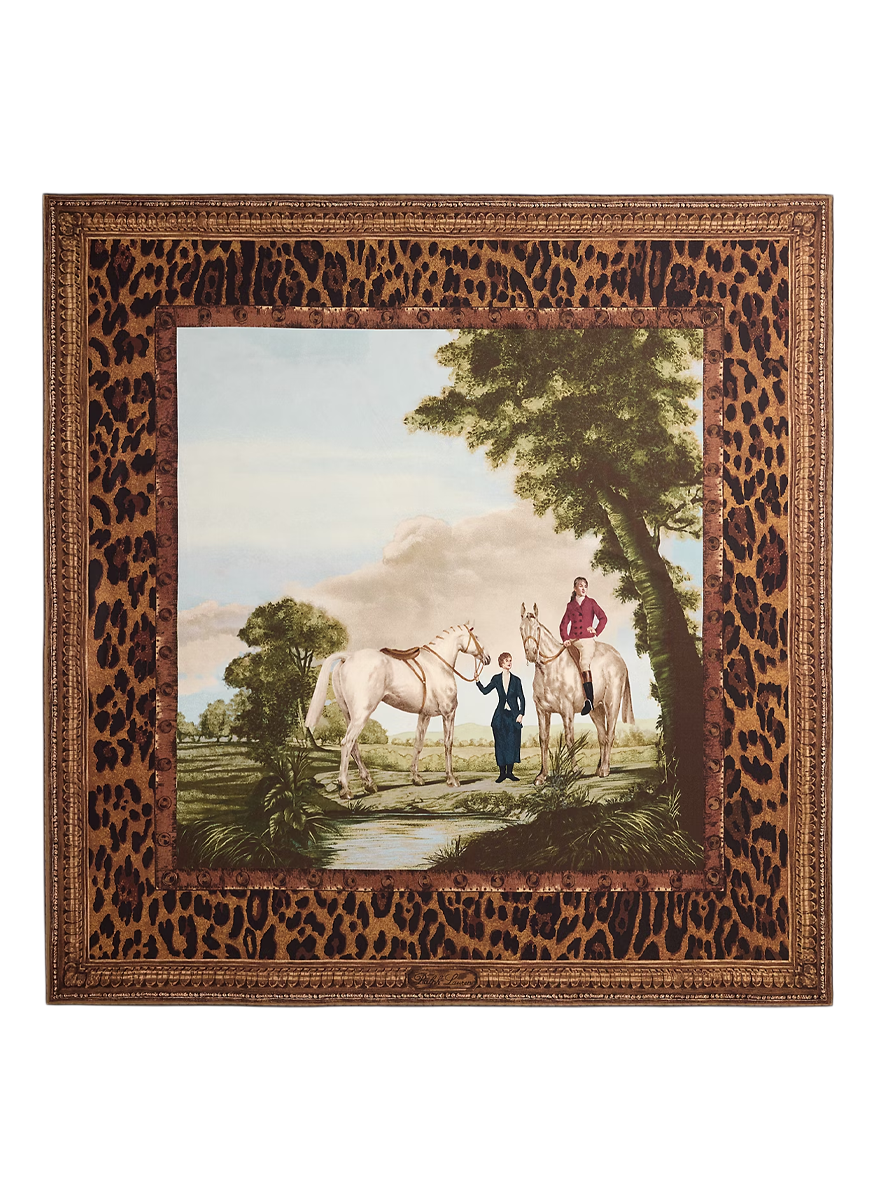 Scenic-Print Silk Twill Square Scarf - Ralph Lauren Collection