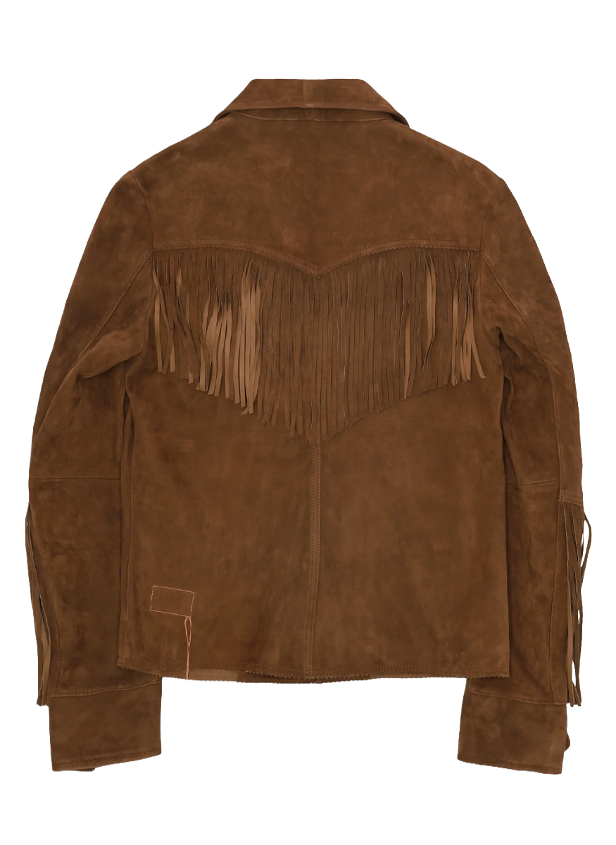 Deva Suede Jacket with Fringe - Fortela