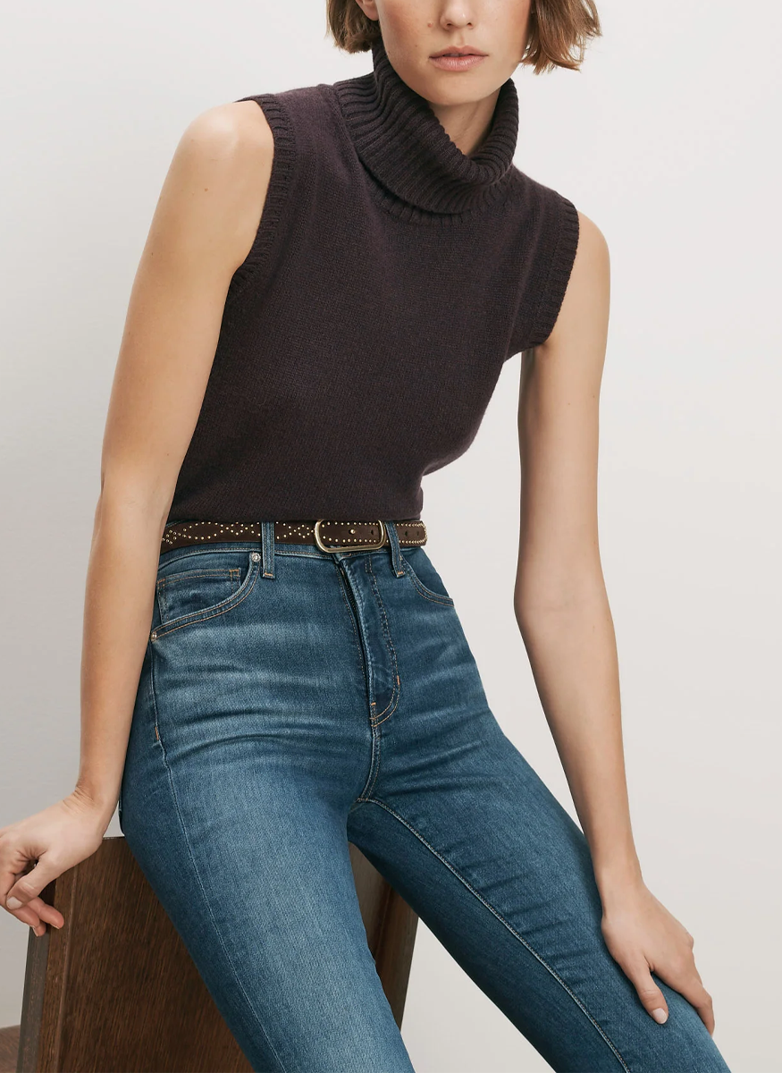 Mazzy Cashmere Sleeveless Sweater - Veronica Beard