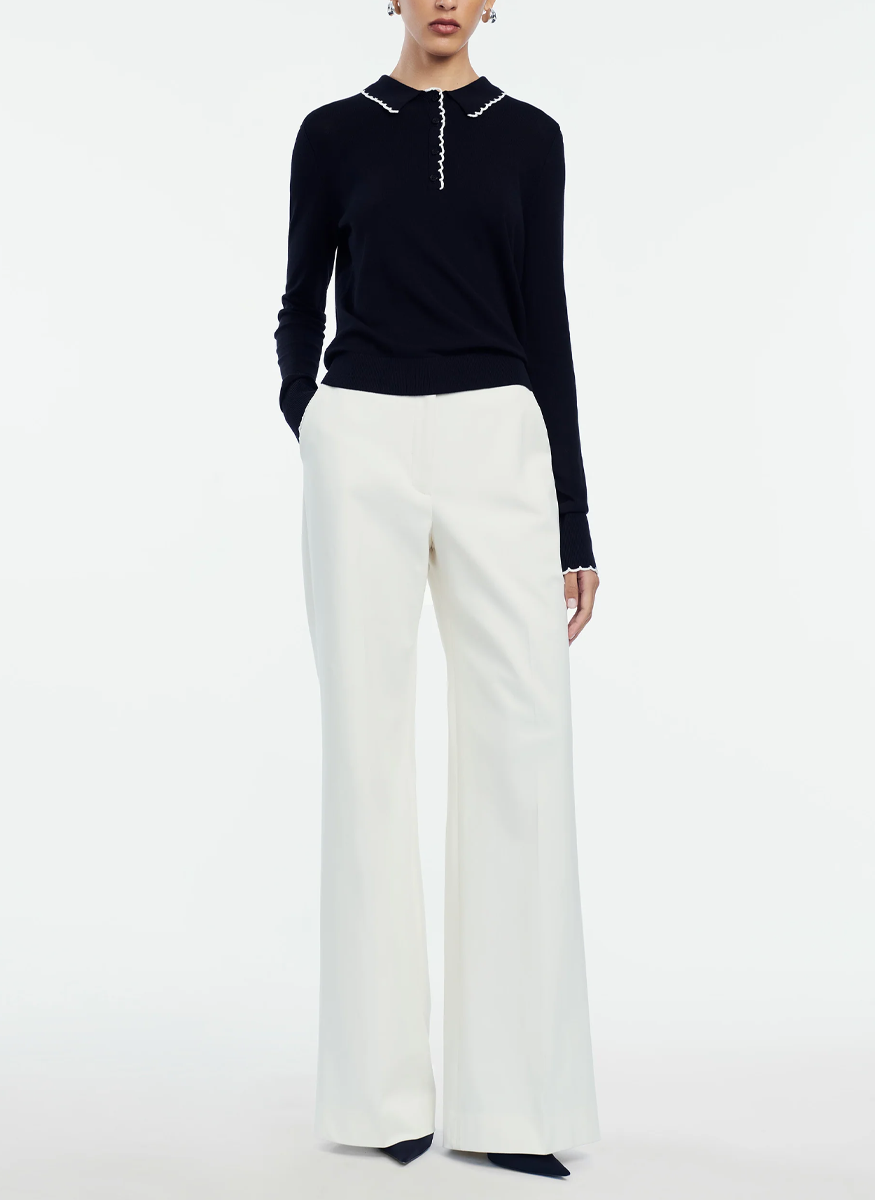 Stretch Cotton Molly Pant - Lela Rose