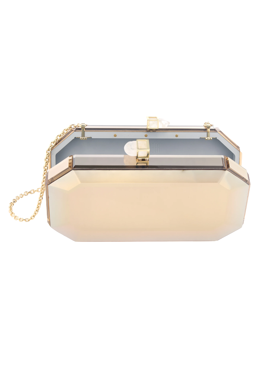 Faye Resin Clutch With Quartz - Judith Leiber Couture