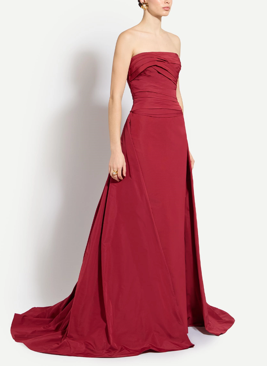 Faille Strapless Draped Gown - Zuhair Murad