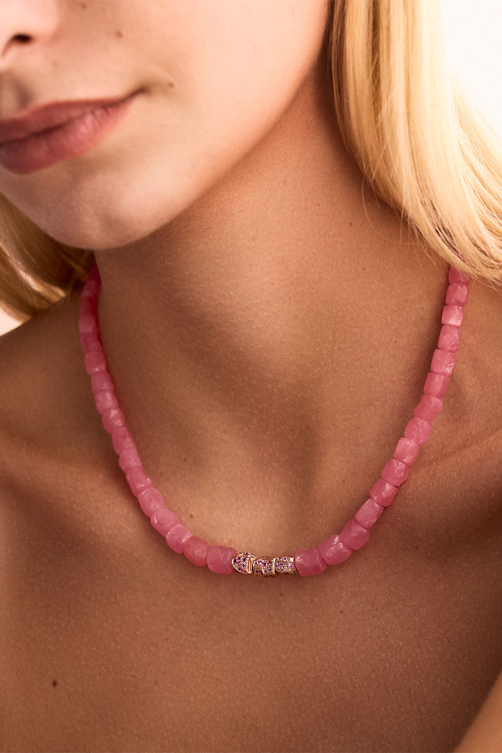 Nugget Necklace, Rhodocrosite - EMILY P. WHEELER