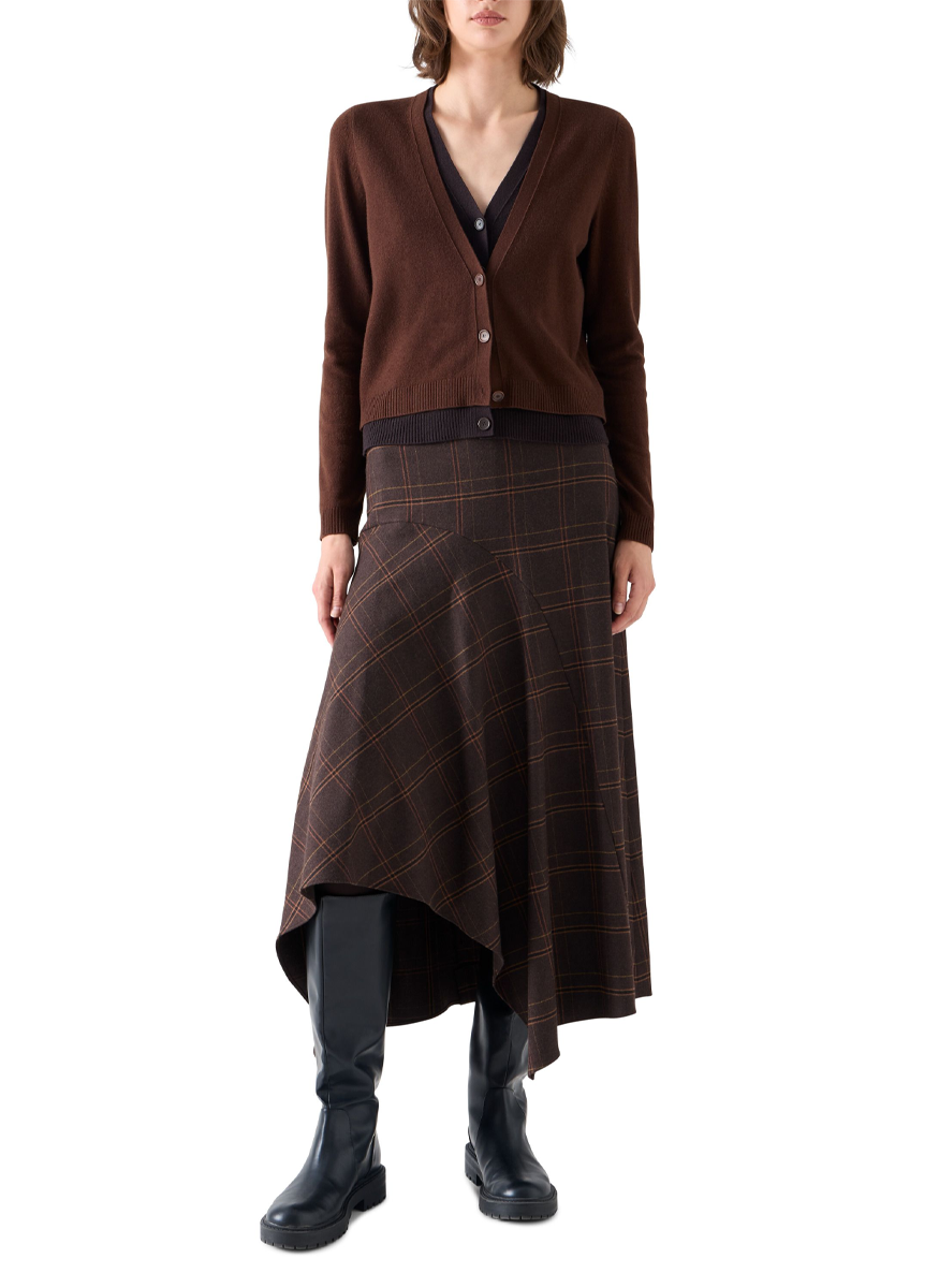 Wool Cashmere V-Neck Cardigan - Akris Punto